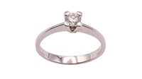 Anello Guerretta Gioielli Donna Solitario Diamante in Oro bianco Diamante ASB267 - ASB267